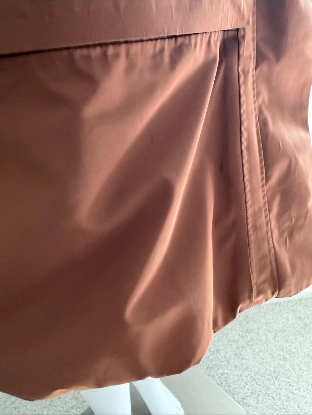 CALIA by Carrie Underwood Copper Rust Hooded Long Puffer Coat - Picture 11 of 11